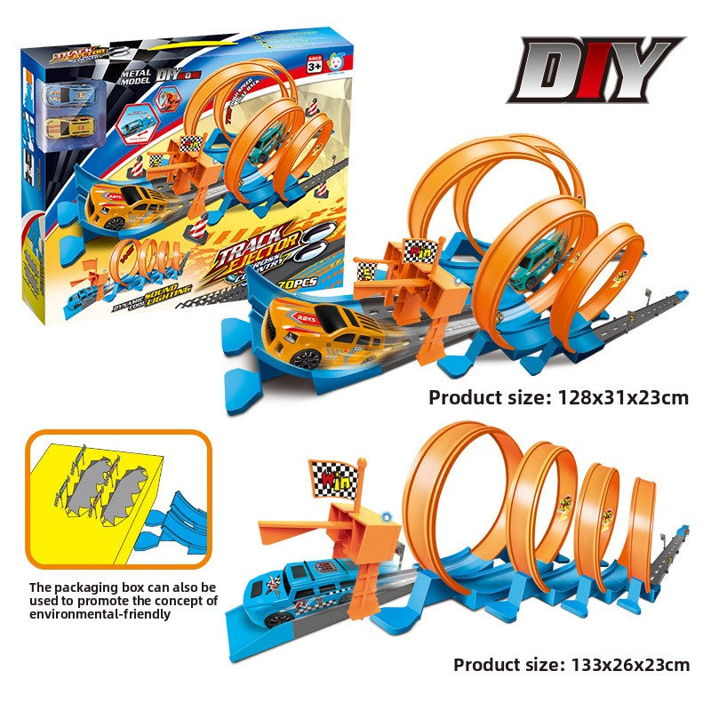 Children's toy track alloy vehicle