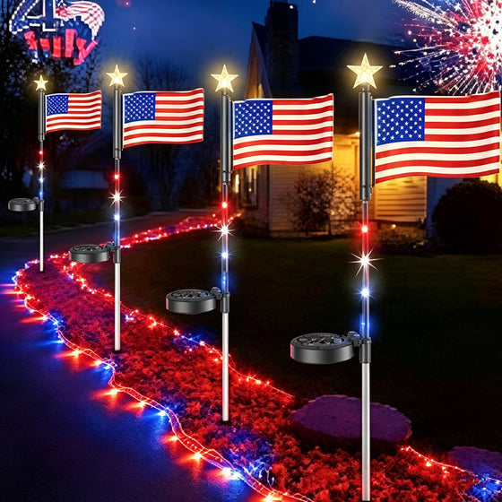 Solar Flag Ground Lights Garden & Outdoor product image 1