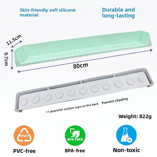Children's Bathtub Silicone Water Barrier Bathroom Storage Rack