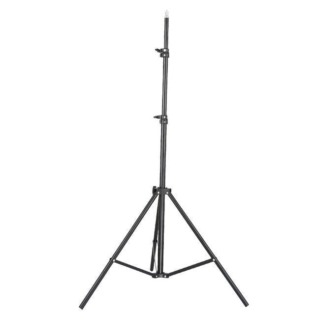 Portable tripod selfie stick with ground support