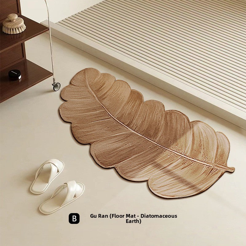 Irregular Diatomaceous Green Plant Earth Mat