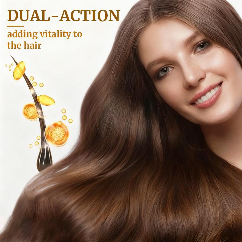 Hair oil capsule strip showing packaging