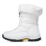 Women Fleece Lined Snow Boots Anti Slip Winter Warm Outdoor Boots