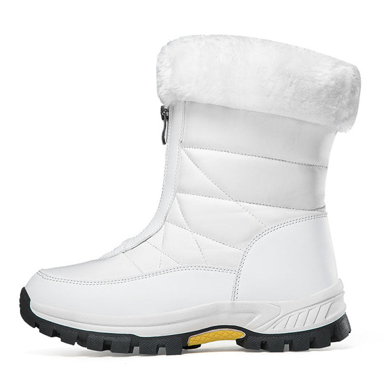 Women Fleece Lined Snow Boots Anti Slip Winter Warm Outdoor Boots