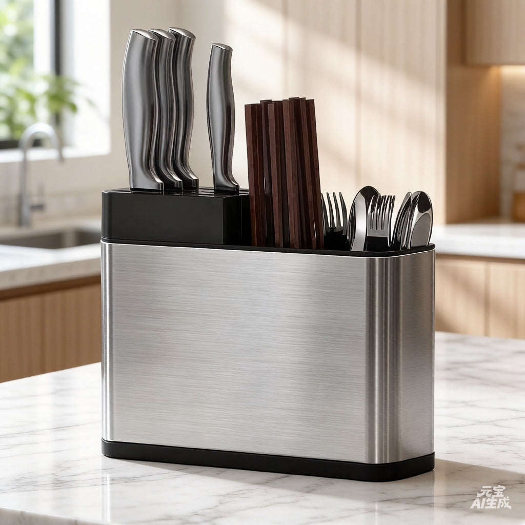 Kitchen cutlery organizer knife holder spoon fork chopstick storage rack