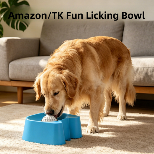 Dog Slow Feeder Licking Bowl with Suction Base