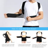 Double Ribbed Back Support Posture Correction Belt