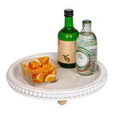 Vintage Wooden Beaded Serving Tray