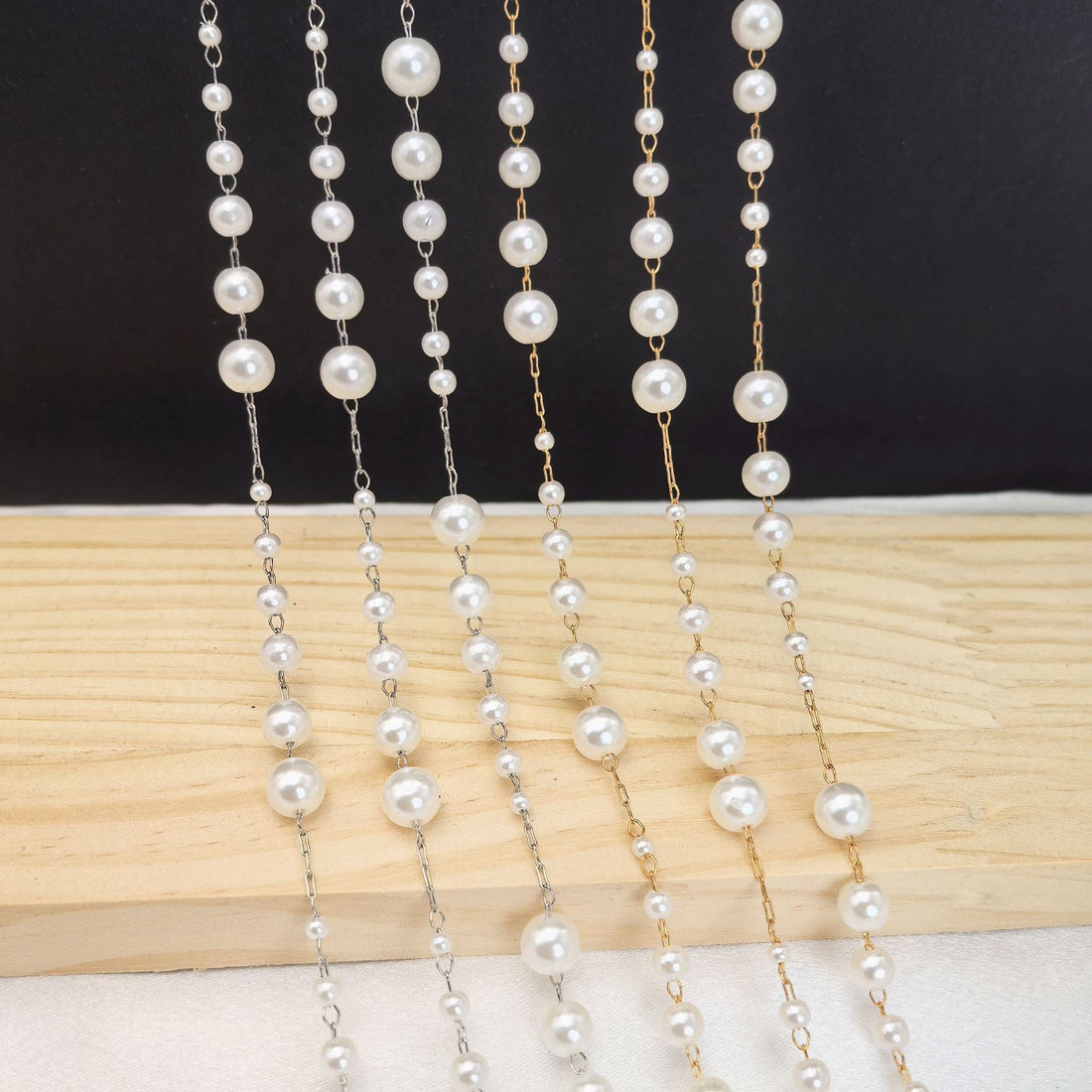 DIY Starry Pearl Chain Versatile Accessory for Earrings Hairpin and Eyeglass Chain