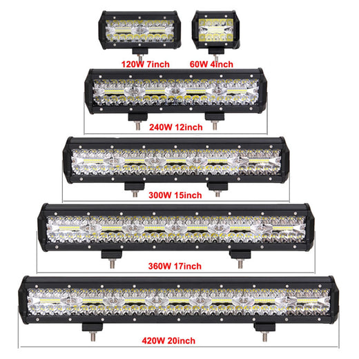 LED Car Strip Light 20-Inch 140 Bead Off-Road Vehicle Roof Light