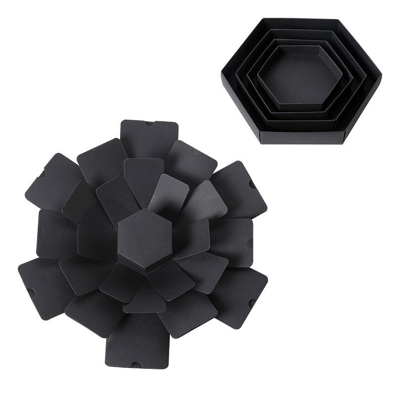 DIY Explosion Box Photo Album in black
