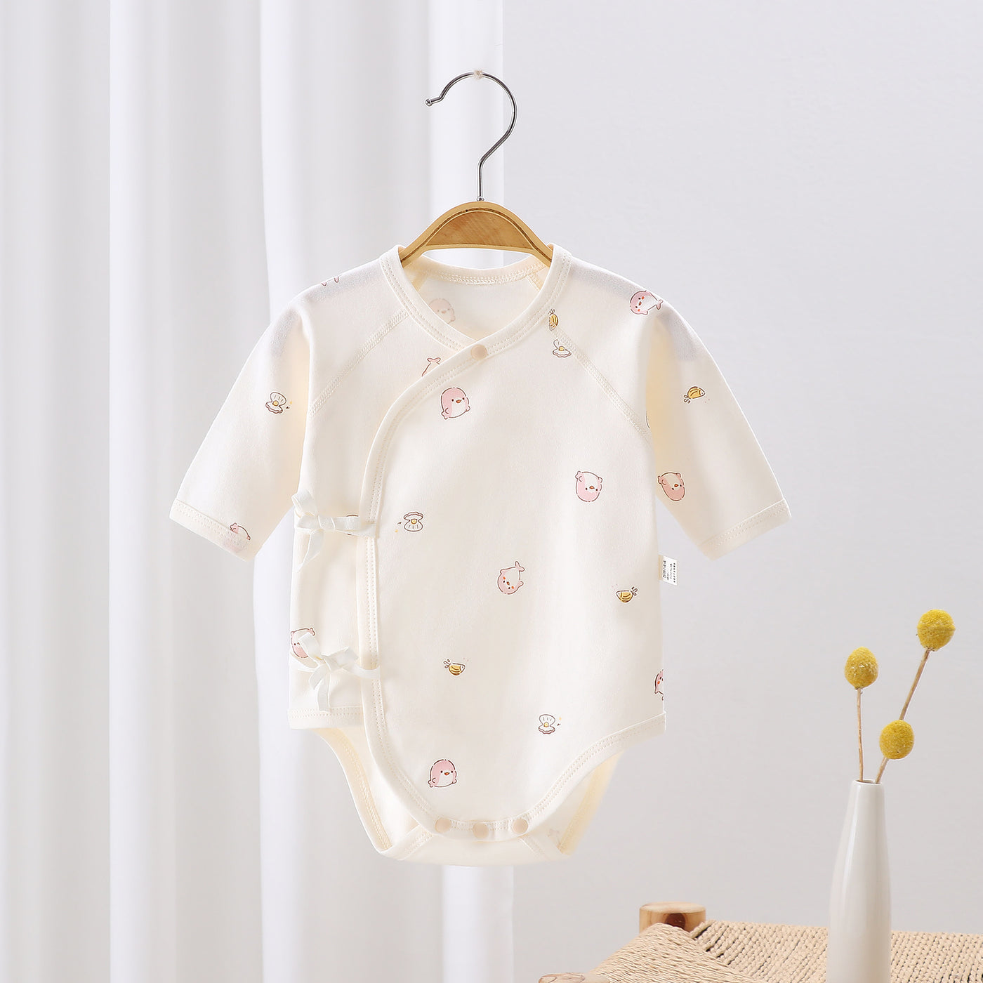 Pure Cotton Baby Romper Long Sleeve