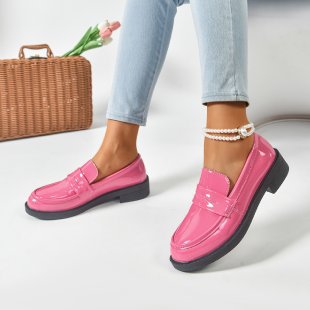 Women's solid-color pointed-toe flat shoes