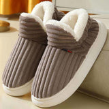 Men's and Women's Thick Bottom Anti-Slip Warmth-Resistant Household Slippers