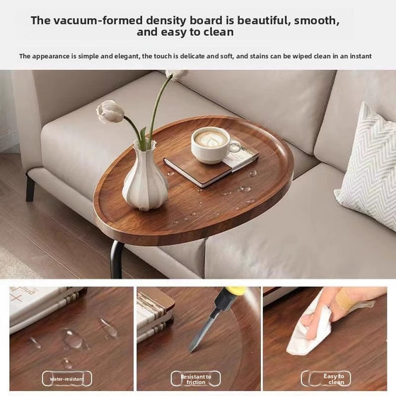 Modern oval C-shaped side table, photo 4
