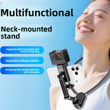 Neck-mounted mobile phone holder