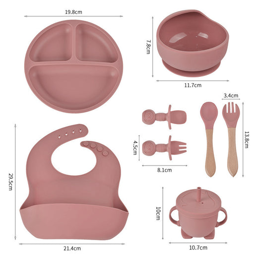 Baby Silicone Feeding Tableware Set
