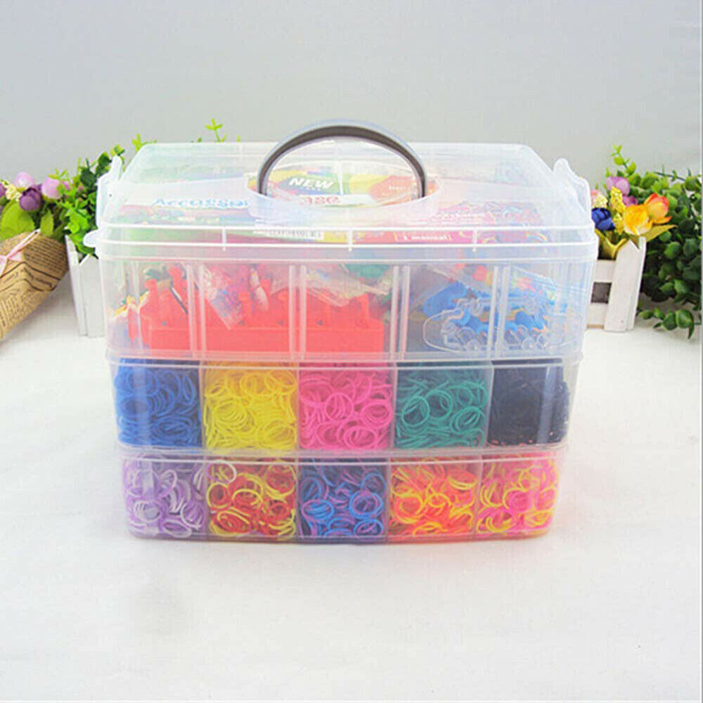 15000PCS Rubber Loom Bands Bracelet Kit