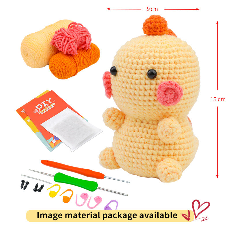 Crochet Material Package Animal English Instruction Video Handmade Doll DIY