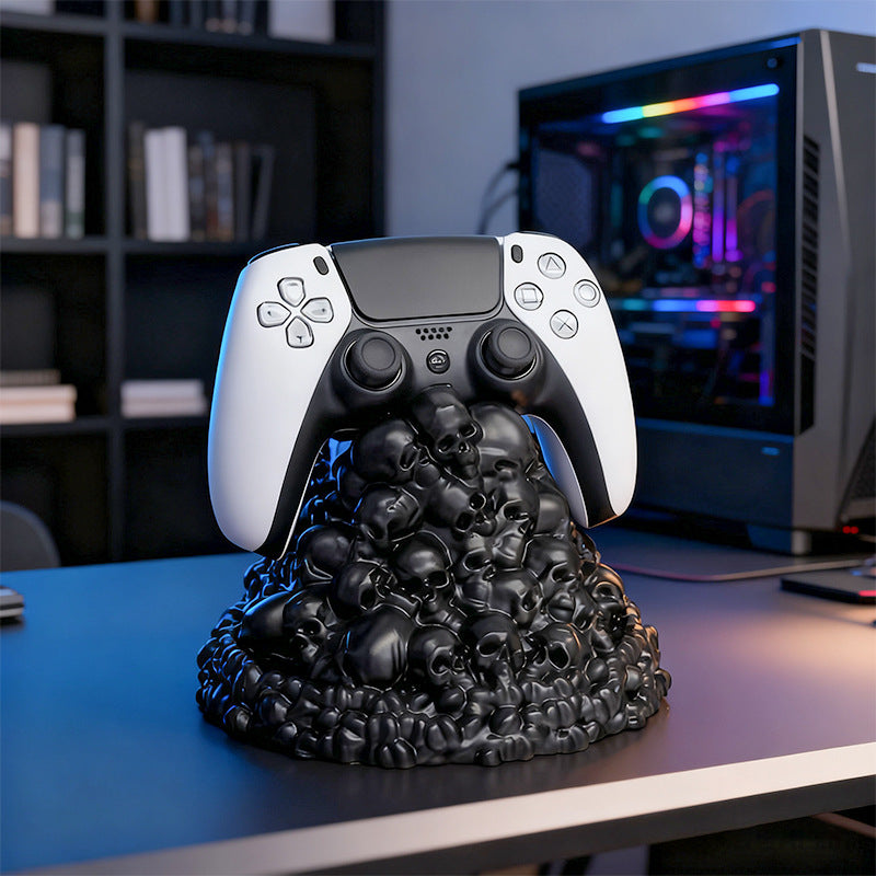 Skull Game Controller Desktop Stand Holder