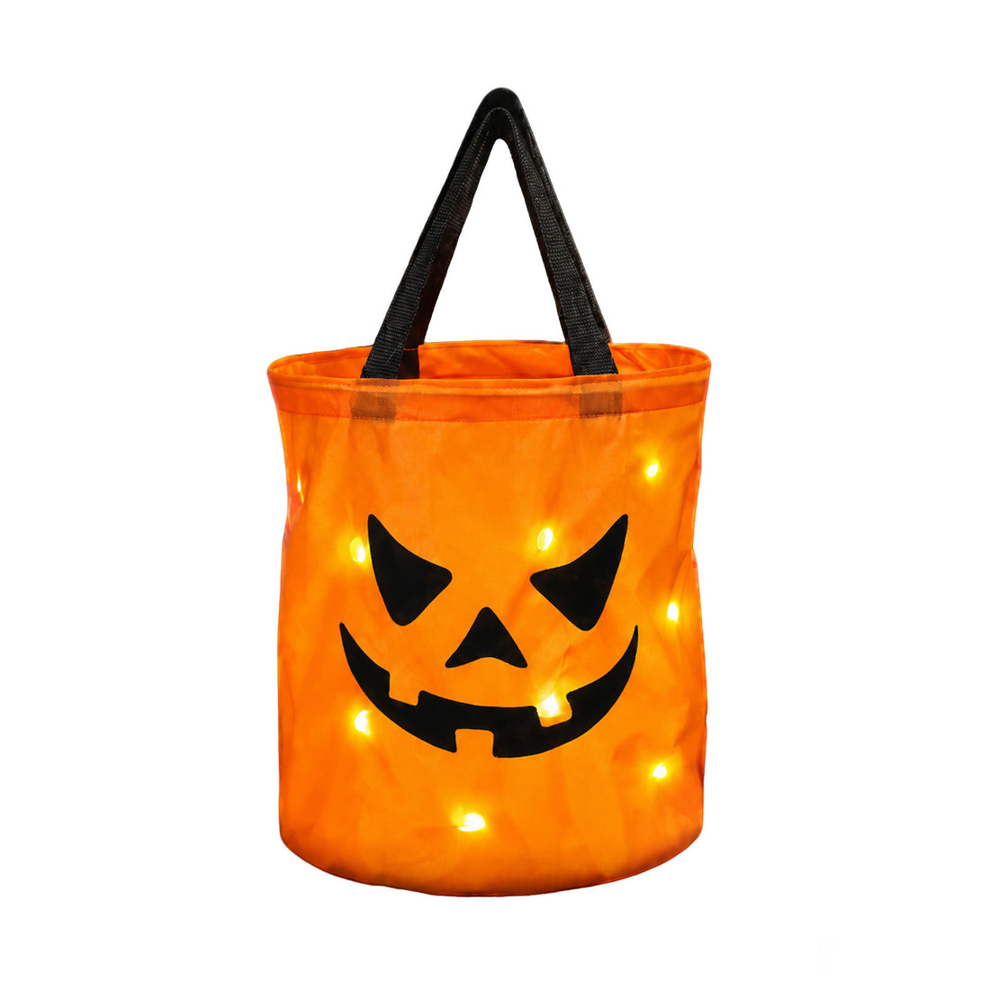 Halloween LED Pumpkin Candy Bucket with Light