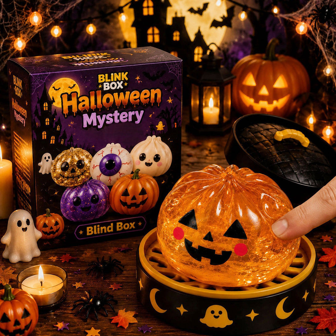 Halloween ghost pinching toy