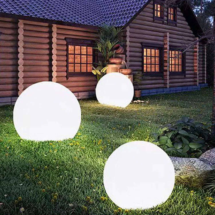 Outdoor Globe Light with Color-Changing LED Glow - Image 2