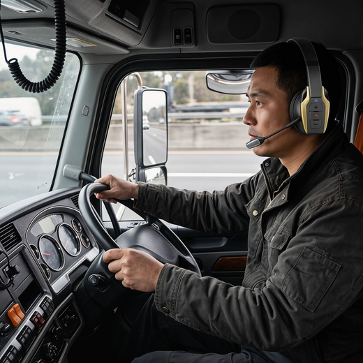 Single-Ear Bluetooth Headset with Noise Reduction
