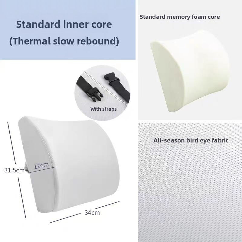 Back support cushion with cotton fabric