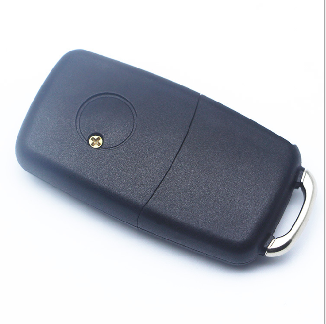 Car key remote shell opened to show blade slot