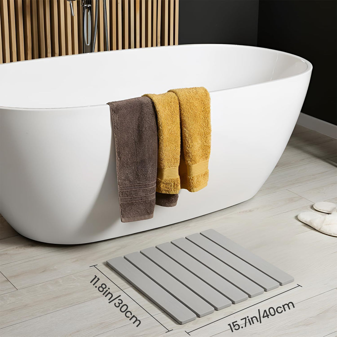 Bath Mat Diatomite Bath Mat Non-slip Quick-drying Mat Absorbent Mat