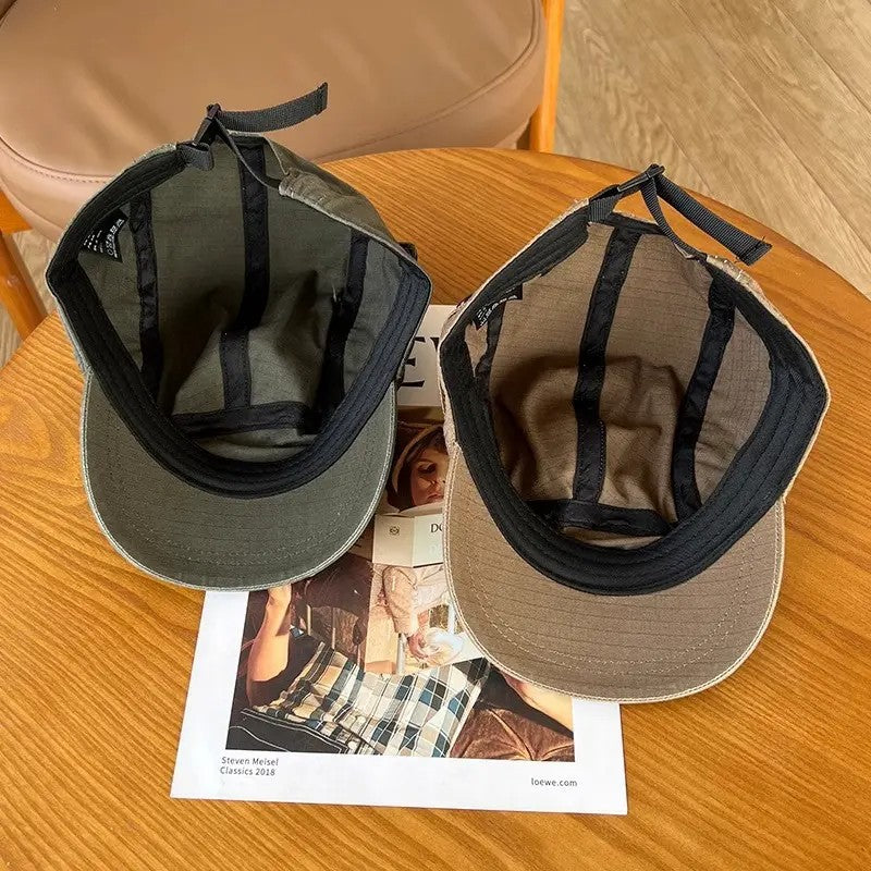 Retro cotton baseball cap with embroidered letters, photo 3