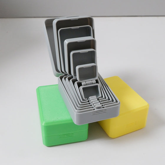 3D Printed Multi-Color Nesting Doll Surprise Box with Hand Figurine