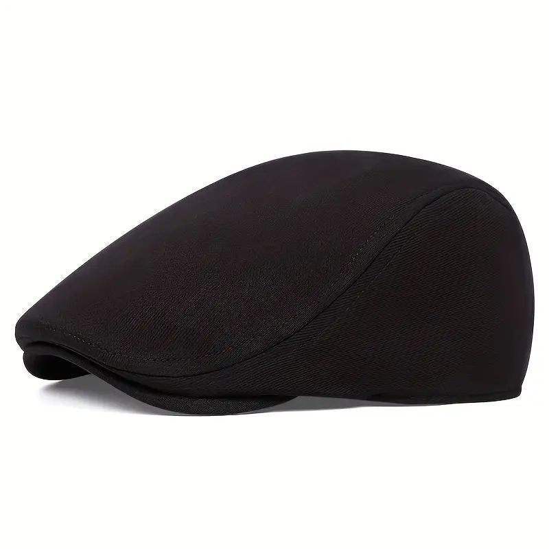 Men's Cotton Beret British Retro Style Adjustable Short Eaves Cap
