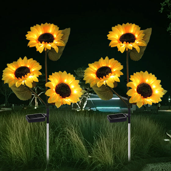 Solar Powered Sunflower Garden Lights Outdoor & Pond Lighting product image 1