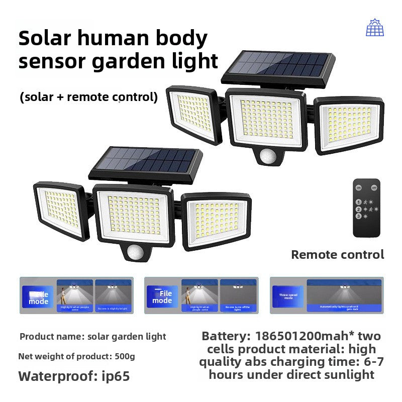 Smart Solar Induction Outdoor Wall Light
