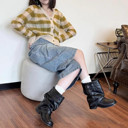 Platform ankle boots
