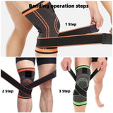 Adjustable Knee Support Wrap Compression Brace for Sports