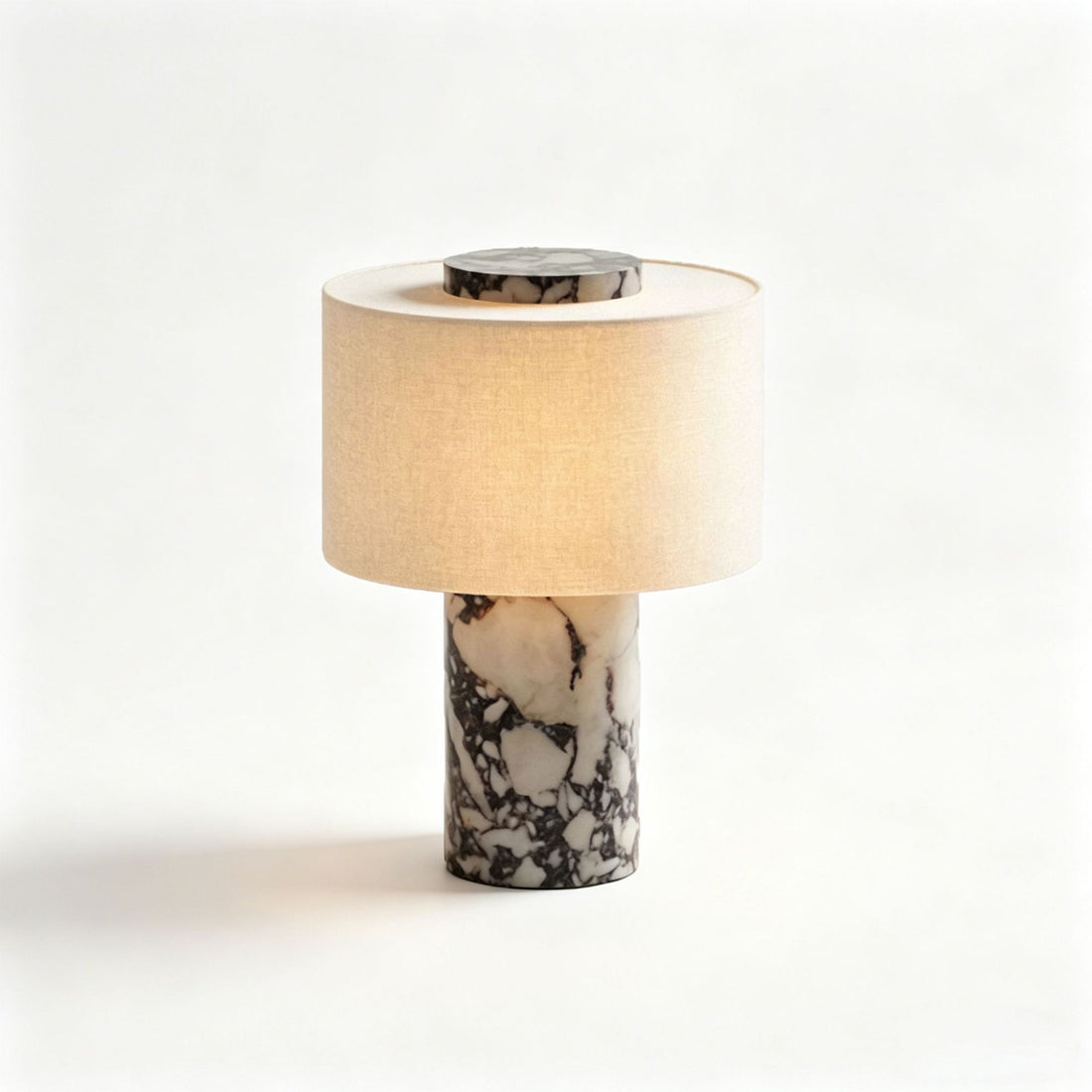 Marble table lamp for hotel bars, bedside tables, dining tables, and desks