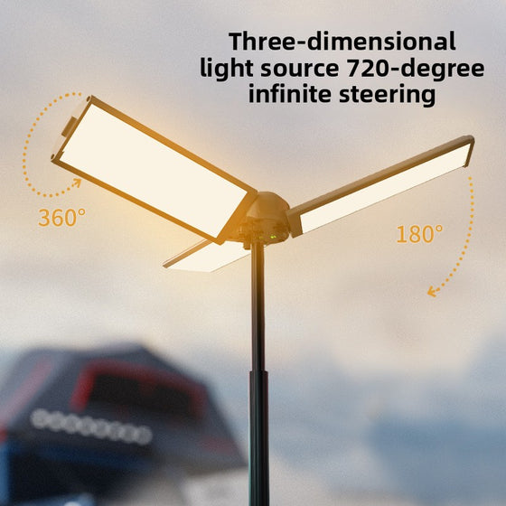 Multifunctional three-leaf camping lamp Outdoor Lighting & Tools product image 3