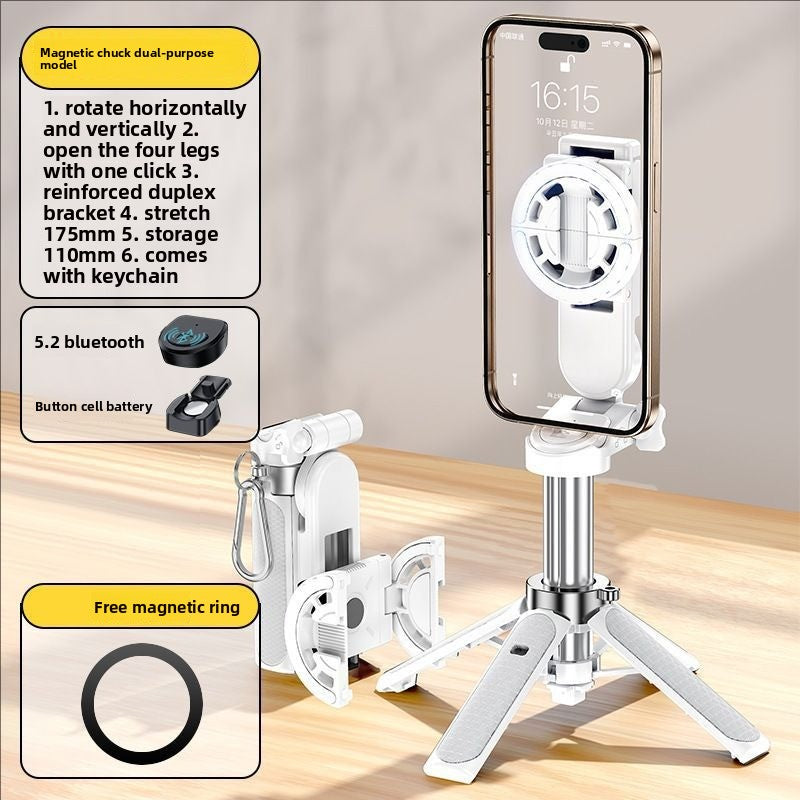 Magnetic Bluetooth Selfie Stick with Tripod Stand