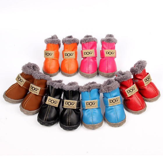 Winter fleece-lined dog boots, photo 5