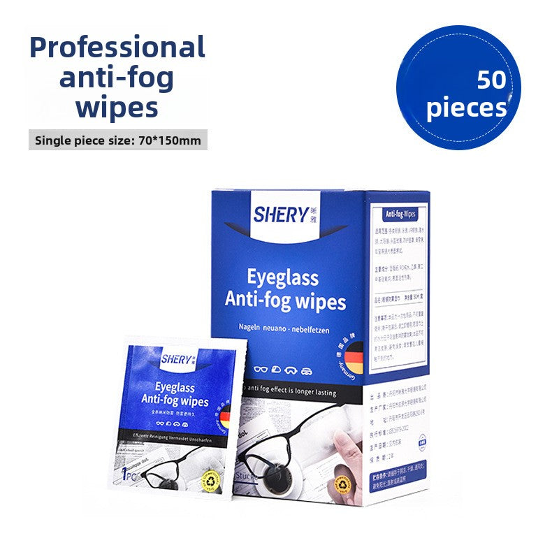 Disposable Anti-Fog Lens Cleaning Wipes