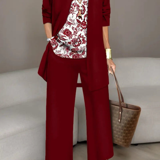 Womens 3D Print 3 Piece Outfit Tracksuit Set product image 1
