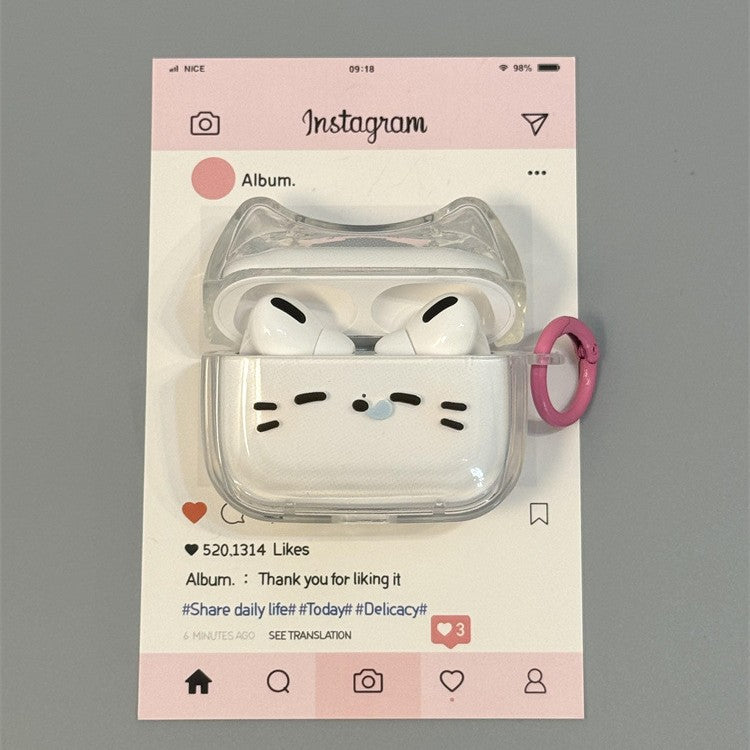Cute Sleepy Cat AirPods Protective Case