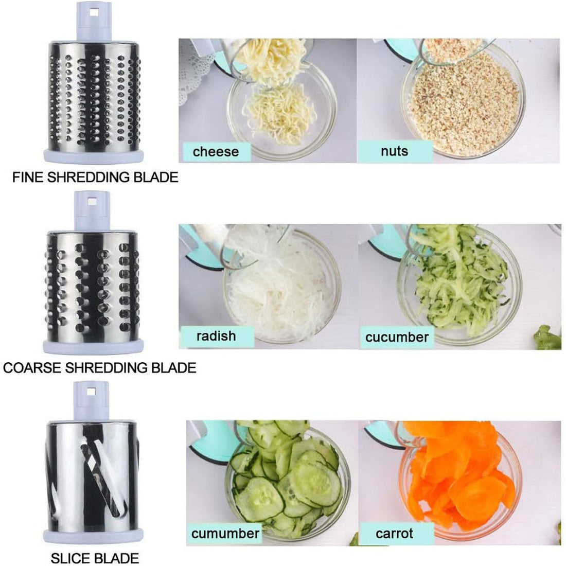 Round mandoline slicer compact size
