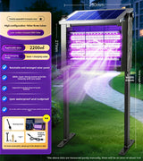 Solar Powered Mosquito Killer Lamp with Electric Grid