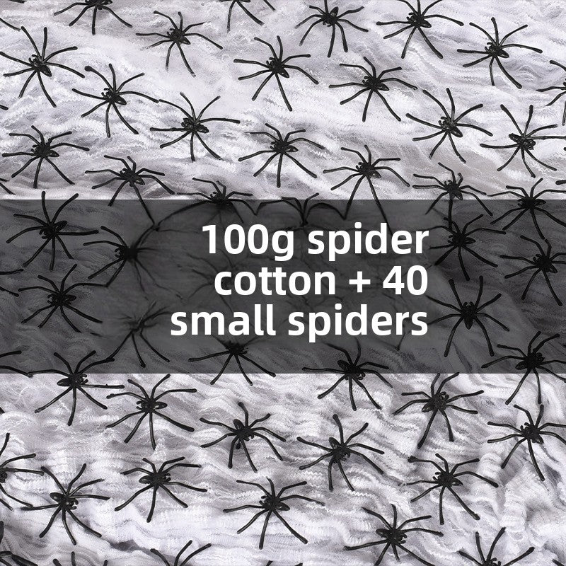 Halloween Spider Cotton Decoration Set