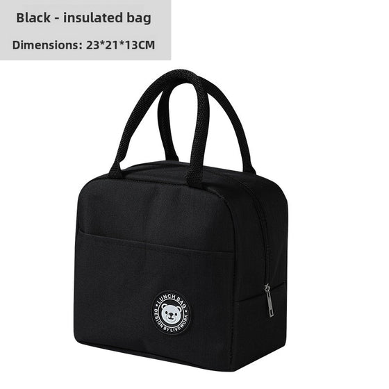 Lunch bag, aluminum foil insulated tote, portable bento box bag