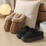 Plush Fur-Lined House Slippers